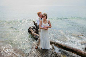 Lakefront Ontario Country Wedding Photo
